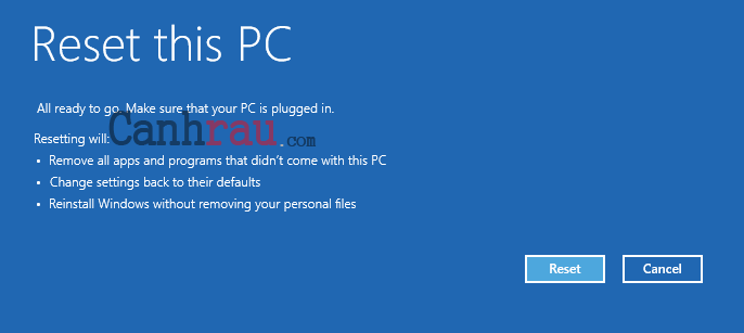 Cách reset máy tính trên Windows 10 hình 21