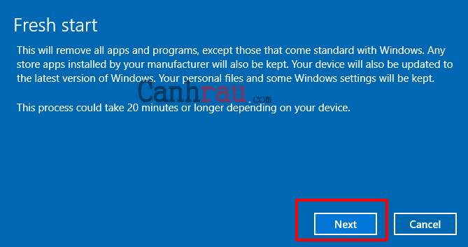 Cách reset máy tính trên Windows 10 hình 25