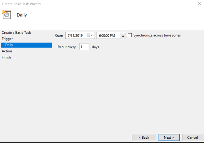 Hẹn giờ tắt máy theo lịch bằng Task Scheduler 5
