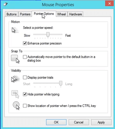 cách thay đổi tốc độ chuột Windows 8 hình 3