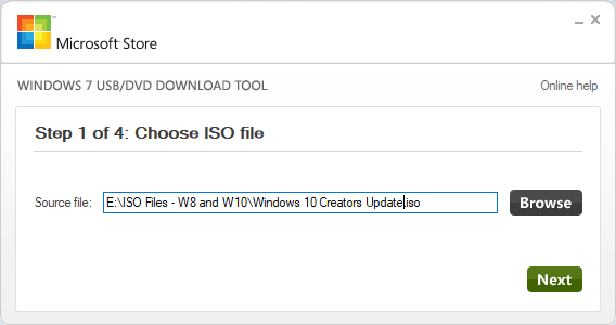 Sử dụng Windows USB/DVD Download Tool tạo USB Boot Windows 10 1