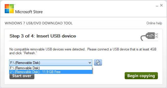 Sử dụng Windows USB/DVD Download Tool tạo USB Boot Windows 10 3