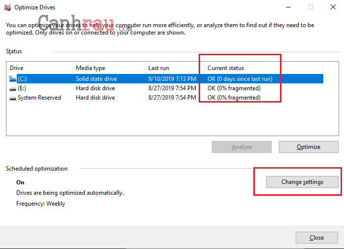 chống phân mảnh ổ cứng Windows 10 hình 5 chống phân mảnh ổ cứng Windows 10 hình 5