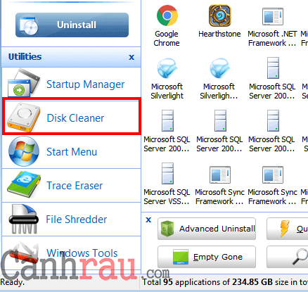 Xóa file tạm hệ thống bằng Your Uninstaller hình 1