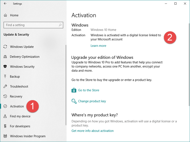 Cách kiểm tra Windows 10 kích hoạt chưa bằng Windows Settings hình 2