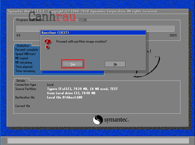 Cách tạo file ghost windows 10 không cần đĩa hình 6