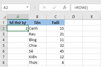 Hướng dẫn đánh số thứ tự tự động trong Excel hình 7