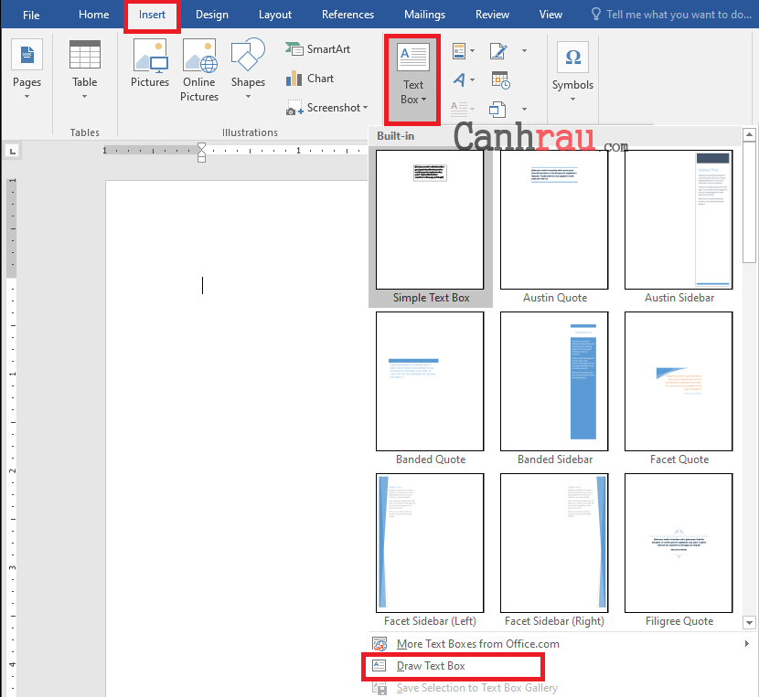 Cách tạo đường viền trong bản vẽ Microsoft Word 4