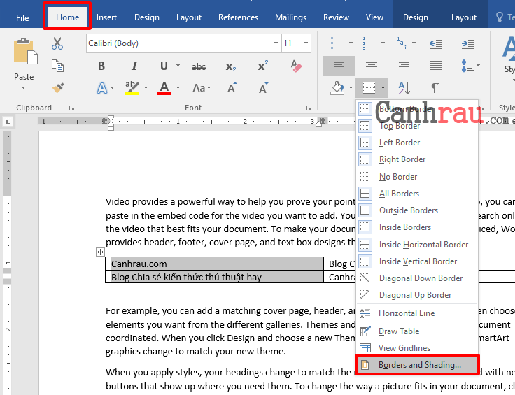 Cách tạo đường viền trong Microsoft Word Hình 7