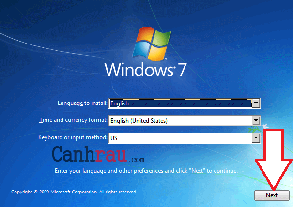 Cách cài lại Windows 7 bằng USB hình 10