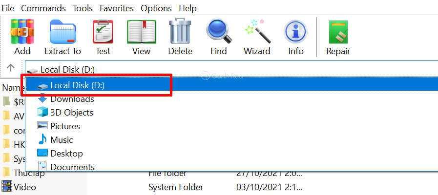 Cách để hiện file ẩn trong USB hình 6