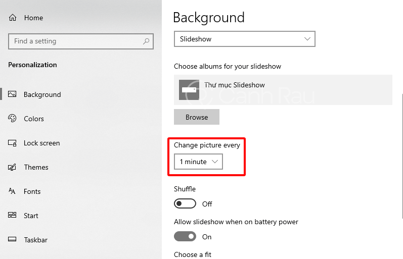 Cách thay đổi Hình nền máy tính Windows 10 11