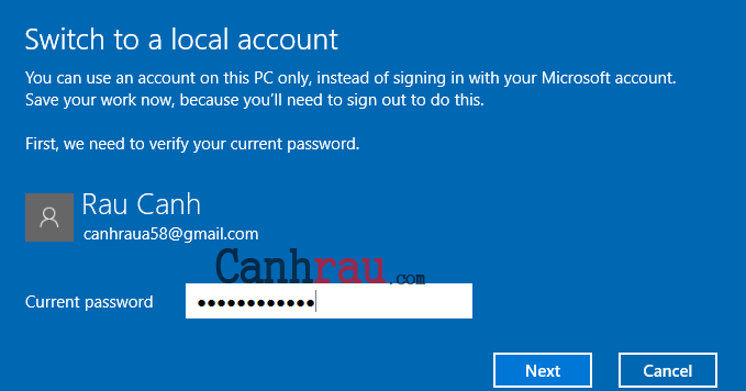 Cách xóa tài khoản microsoft email khỏi windows 10 hình 10