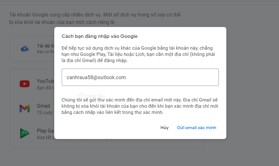 Hướng dẫn cách xóa tài khoản Gmail hình 5