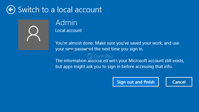 Hướng dẫn cách xóa tài khoản Microsoft trên Windows 10 hình 11