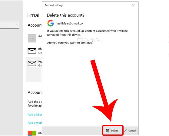 Hướng dẫn cách xóa tài khoản Microsoft trên Windows 10 hình 5