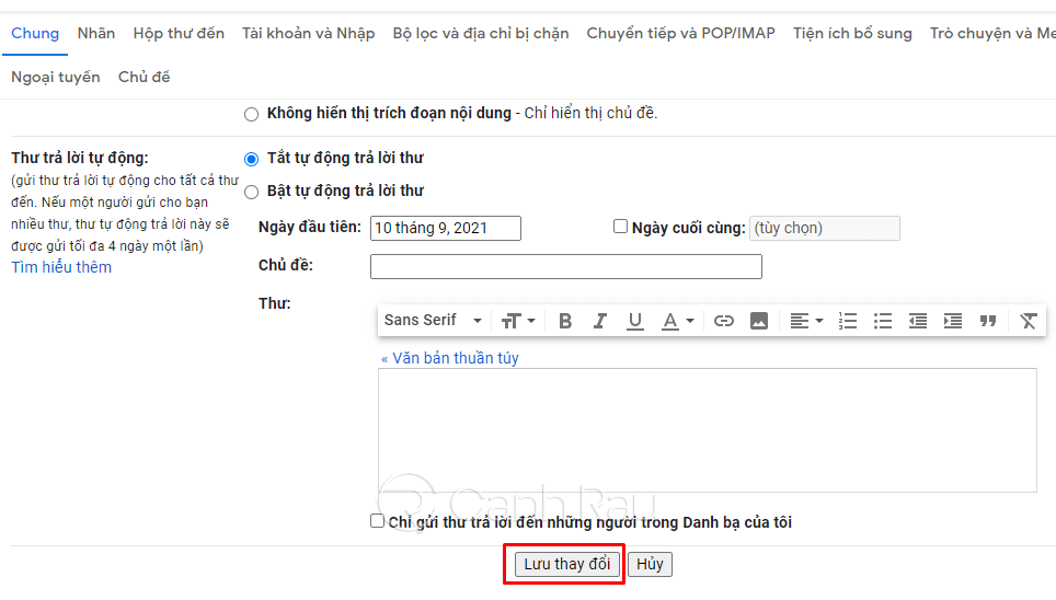 Hướng dẫn cách tạo chữ ký trong Gmail hình 6