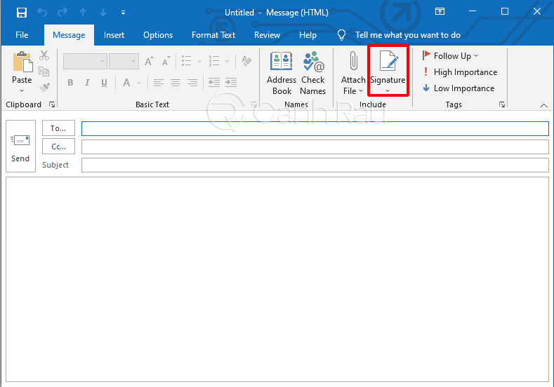 Hướng dẫn cách tạo chữ ký trong Outlook hình 2