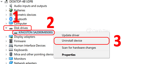 Hướng dẫn sửa lỗi máy tính không nhận USB hình 8