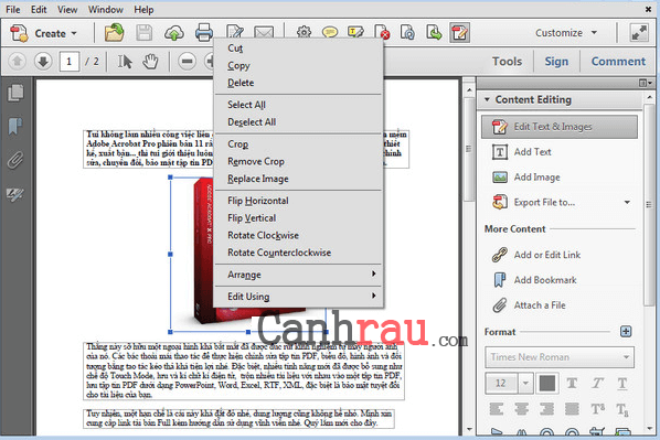 Cách chỉnh sửa file PDF hình 3