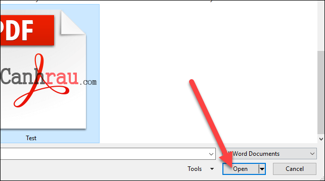 Cách chuyển file PDF sang Word hình 10