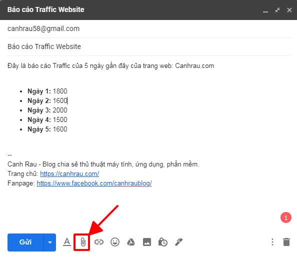 Hướng dẫn gửi mail bằng Gmail hình 8