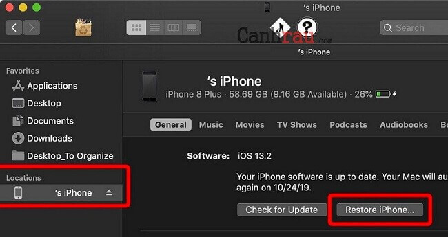 Sửa lỗi iPhone bị vô hiệu hóa hình 10