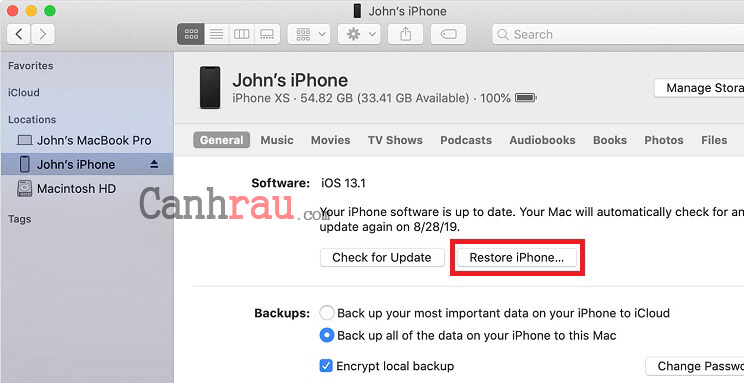 Cách khôi phục tin nhắn đã xóa trên ảnh iPhone 4