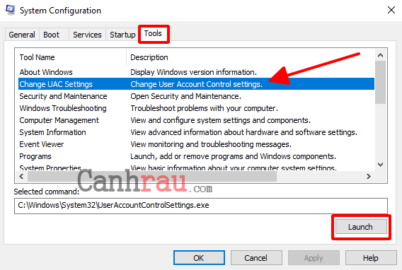 Cách tắt User Account Control trên Windows 10 hình 11