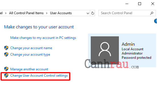 Cách tắt User Account Control trên Windows 10 hình 3