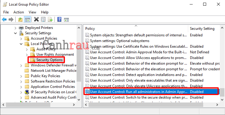 Cách tắt kiểm soát tài khoản người dùng trên Windows 10 Hình 7