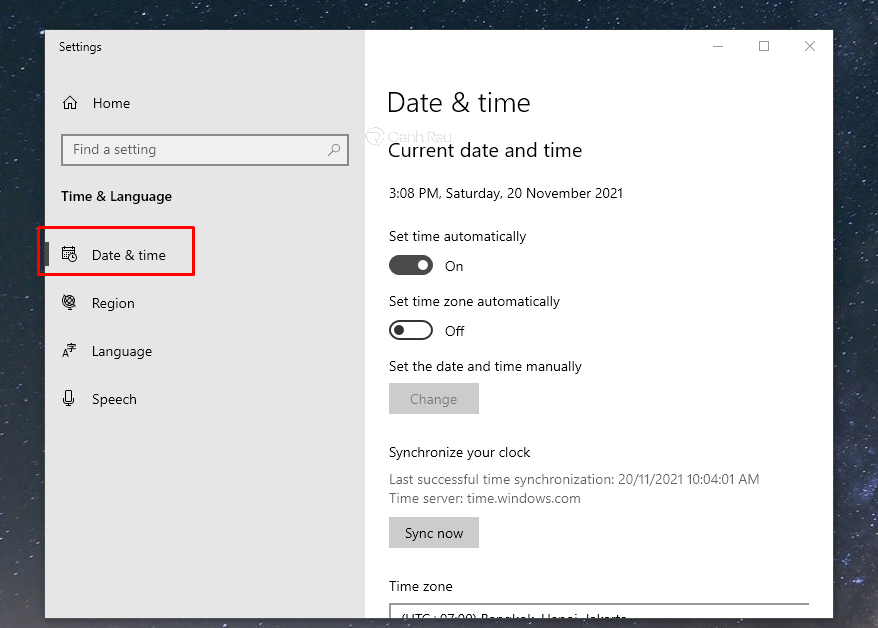 Hướng dẫn cách chỉnh ngày giờ trên Windows 10