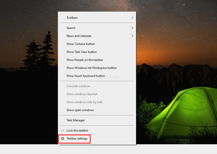 Cách chỉnh thanh Taskbar trên Windows 10 hình 3
