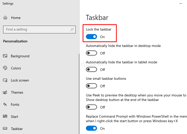 Cách chỉnh thanh Taskbar trên Windows 10 hình 4