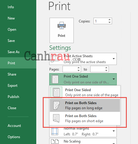 Cách in hai mặt trong Word Excel PDF hình 9
