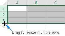 Cách giãn dòng trong Excel hình 3