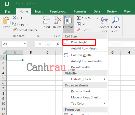 Cách giãn dòng trong Excel hình 4