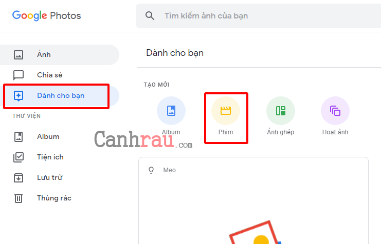 Cách làm video kèm ảnh và nhạc