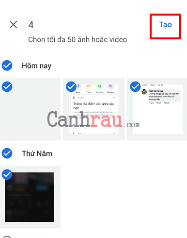 Cách làm video kèm ảnh và nhạc