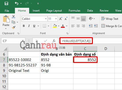Cách sử dụng hàm Left trong Excel hình 8