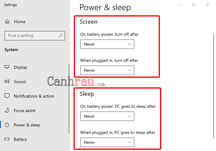 Cách tắt chế độ ngủ trên Windows 10 Hình 2