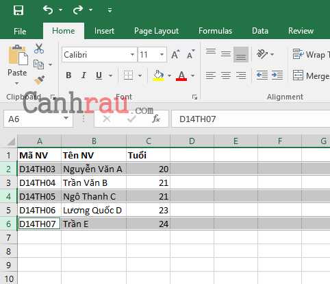 Cách thêm dòng trong Excel hình 16