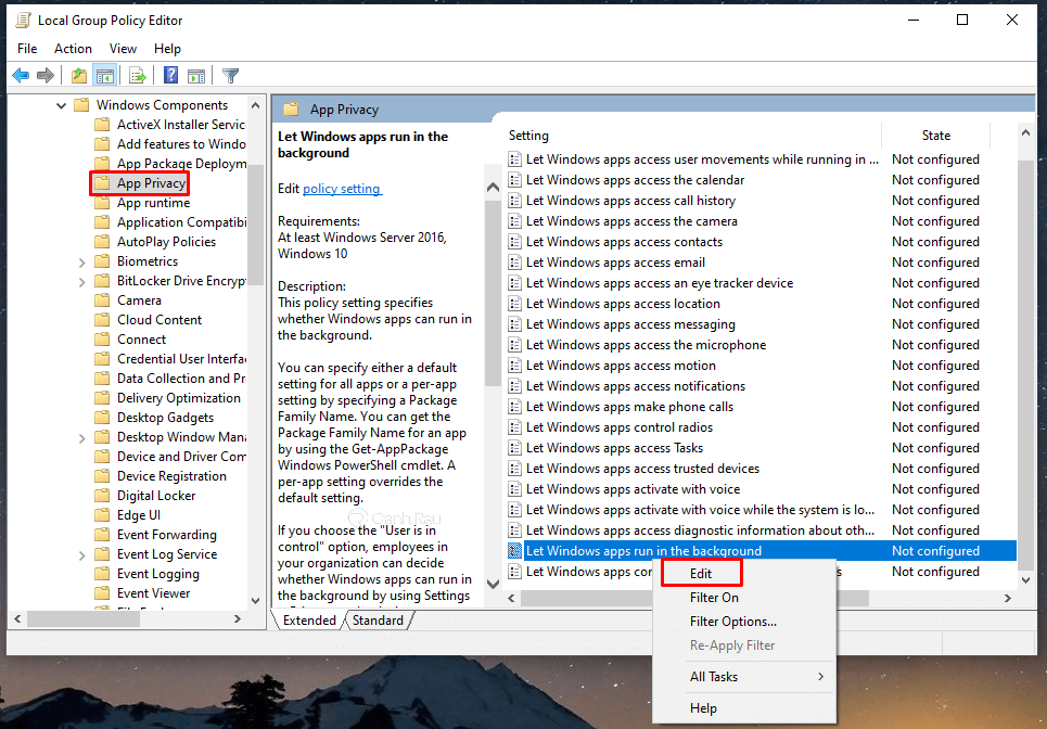 Hướng dẫn cách tắt ứng dụng chạy ngầm trên Windows 10