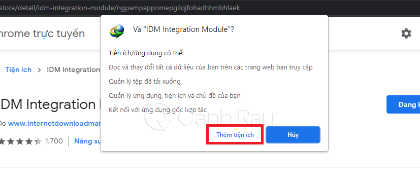 Hướng dẫn cách thêm IDM vào Chrome hình 2