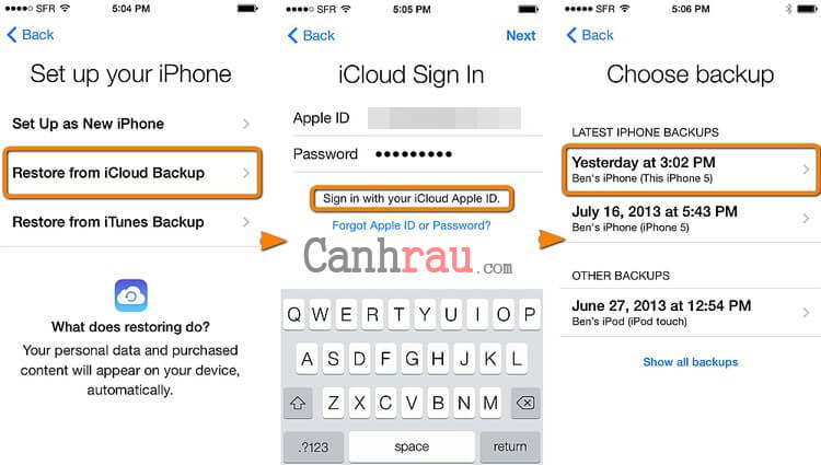 How to transfer messages from old iphone to new iphone picture 3