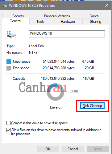 Cách xóa thư mục Windows old trong Windows 10 hình 4