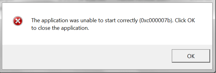 Sửa lỗi the application was unable to start correctly 0xc00007b hình 1