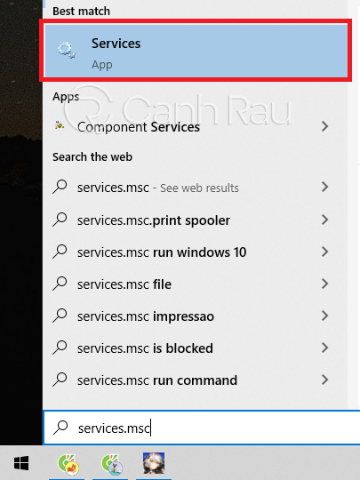 Cách tắt các service không cần thiết trong Windows 10 hình 1