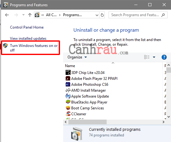 Cách xóa Internet Explorer trong Windows 10 Hình 3