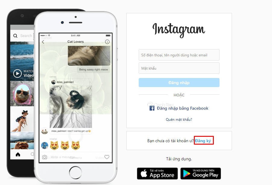 Hướng dẫn cách đăng ký tài khoản Instagram ảnh 1